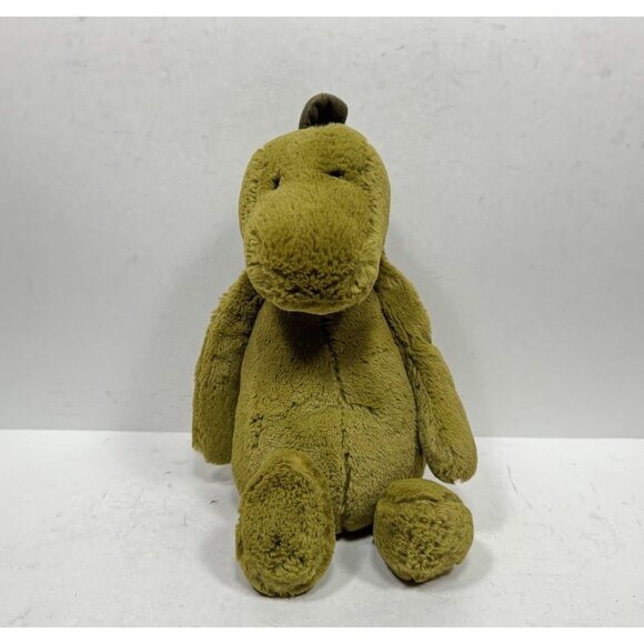Jellycat London Bashful Dino Stuffed Plush Green Dinosaur - Picture 1 of 6